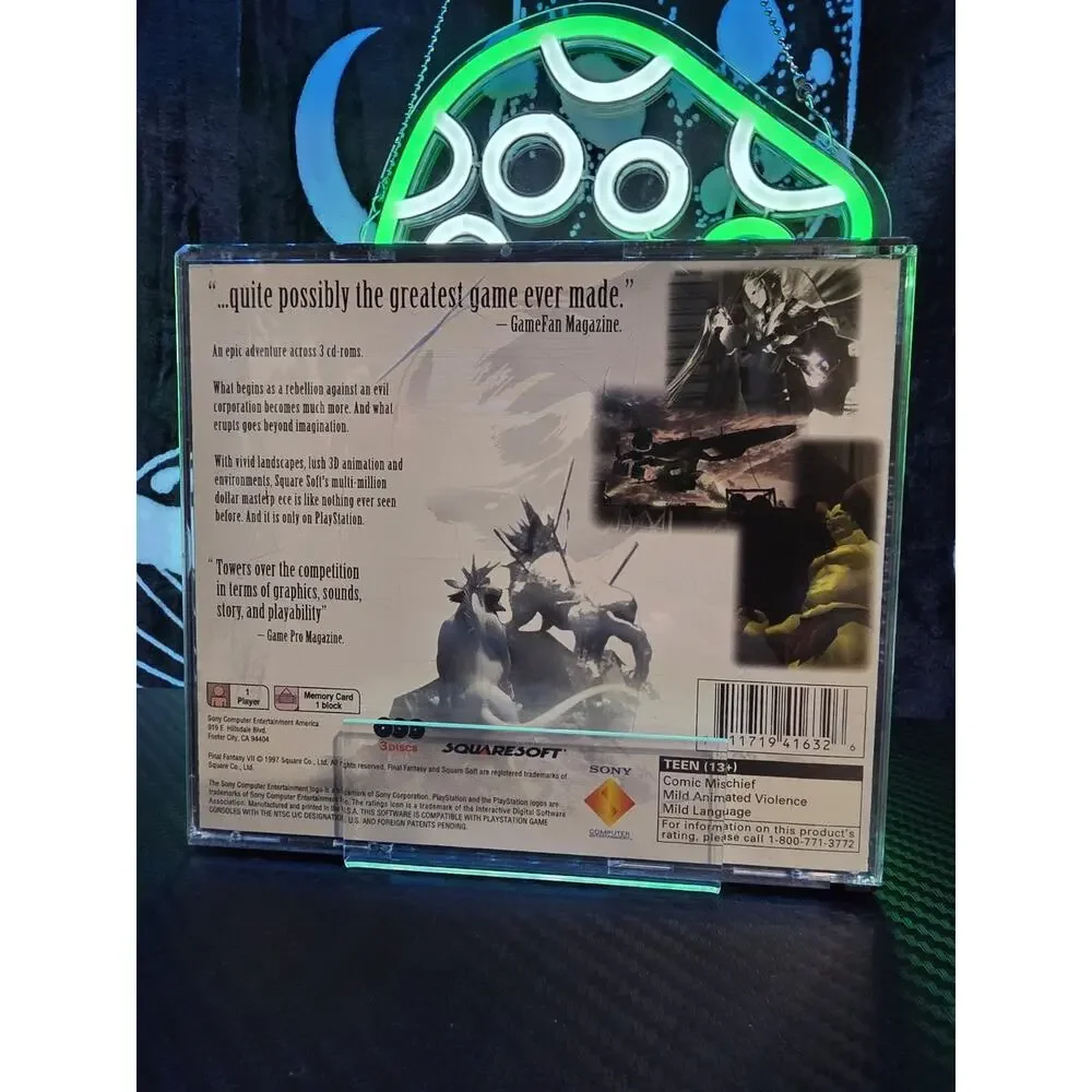 Sony PlayStation 1 Final Fantasy VII 7 Misprint Variant 1997